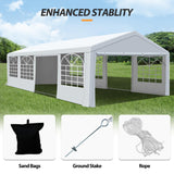 Raysfung 20' x 30' Party Tent Heavy Duty, Wedding Tent with Removable Sidewalls, Outdoor Gazebo Event Shelters Canopy for Birthday Party Raysfung