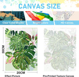 ajepon Framed Paint by Numbers Kit for Adults 4 Pack-Plants Easy Paint by Numbers Kit for Adults Beginner, DIY Simple Paint by Number with Framed Canvas (8x12inch) ajepon