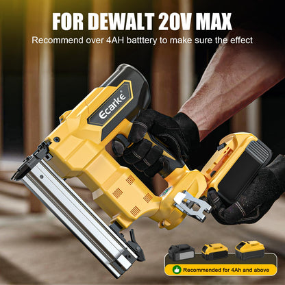 18GA Cordless Brad Nailer for Dewalt 20V MAX Battery: Electric Brad Nail Gun with 18 Gauge Nails for Upholstery Woodworking - Brushless- 2 Mode - 5/8 to 1-1/4 Inch - Tool Only - WoodArtSupply