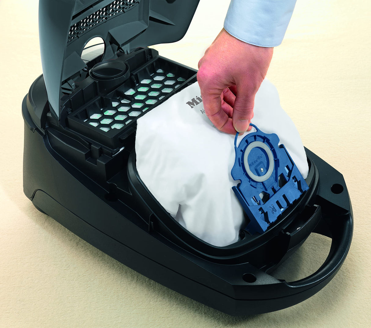 Miele Classic C1 Pure Suction Bagged Canister Vacuum, Graphite Grey - Portable, Household Miele