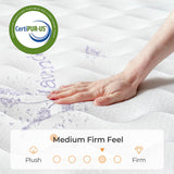 Vesgantti Tight Top Series - 10 Inch Innerspring Hybrid Full Mattress/Bed in a Box, Medium Firm Plush Feel - Multi-Layer Memory Foam and Pocket Spring - CertiPUR-US Certified Vesgantti