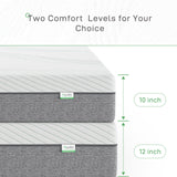 Novilla Queen Size Mattress, 10-Inch Gel Memory Foam Mattress for Good Sleep, Pressure Relieving, Matrress-in-a-Box, CertiPUR-US Certified, Medium Plush Novilla