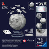 Ravensburger Glow-in-The-Dark Moon 72 Piece 3D Jigsaw Puzzle for Adults and Kids - 11586 - Great Gift for Any Birthday, Holiday, or Special Occasion Ravensburger
