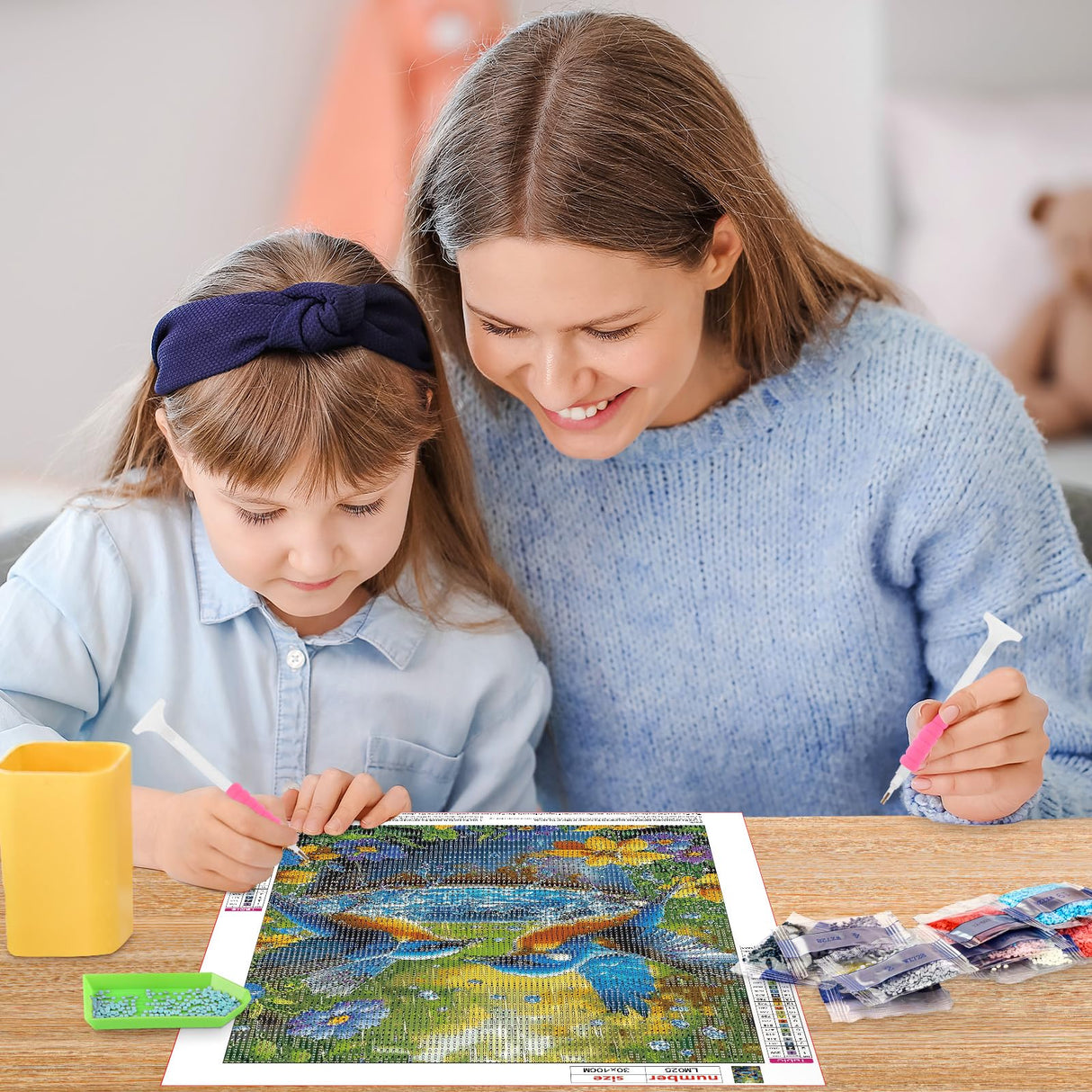 MOGTAA Bird Diamond Art Kits for Adults, 5D Full Drill Diamond Painting Kits for Adults Beginners, DIY Flowers Round Diamond Dots for Adults, Gem Art for Home Decor 12 X 16Inch MOGTAA