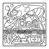 Comfy & Cozy: Coloring Book for Adults and Teens with Cozy Scenes and Cute Animal Characters for Relaxation (Comfy and Cozy Coloring Books) WoodArtSupply