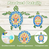 WEBEEDY 2 Set DIY Sea Turtle Mosaic Kit Wall Art Turtle DIY Craft Kit for Adults Patio Yard Pool and Garden Christmas Decor Crafts Gift for Fun Home Activities WEBEEDY