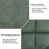 A Ainehome Manual Recliner Sofa Set, Corduroy Recliner Chair, Modern Loveseat Sofa, Modern Reclining Sofa Couch and Recliner Couches for Living Room/Office(Sofa+Loveseat, Green) A Ainehome