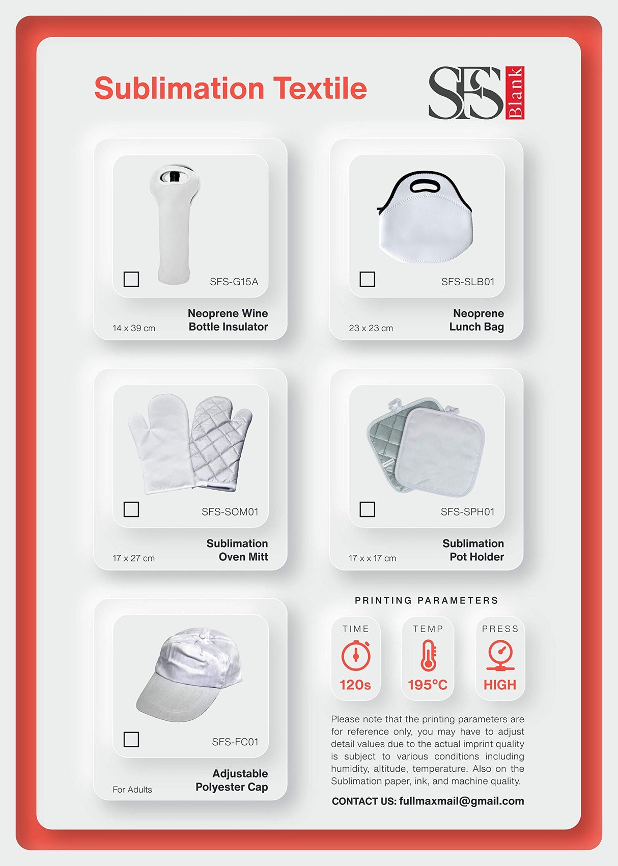 Blank Oven Mitts Sublimation Set 2 Pieces (Both are Right-Handed Glove) Heat Thermal Transfer Polyester Logo Image Printing SFS BLANK