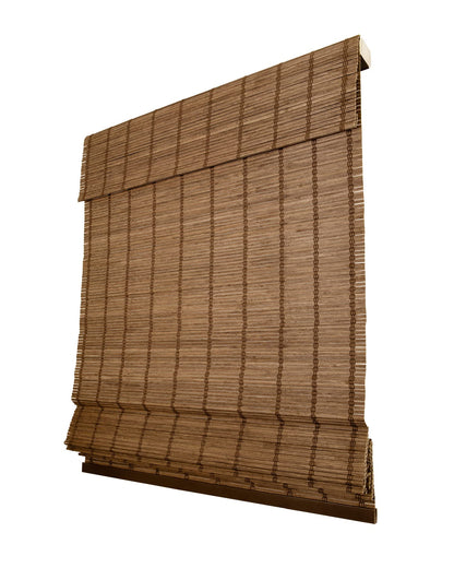 CHICOLOGY Home, Roman Bamboo Patio, Blinds, Window Shade, 39" W X 64" H, Elk