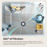 LG PuriCare 360 Air Purifiers for Home, Large and Small Room, Bedroom, Up to 2,059 ft² in 1 Hr with NanoFiber True HEPA Filter, 360 Degrees of Filtration, WiFi, Air Quality Monitor, Low Noise LG