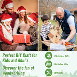Bird Houses for Outside to Build, DIY Birdhouse Kit with Paint Set, Wooden Bird House with Feeder Trough, Natural Woodworking Kits for Kids and Adults Bird Nest WIZGSZ
