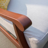 Cambridge Casual Solid Wood Como Daybed, Natural Brown/Oyster Cambridge Casual