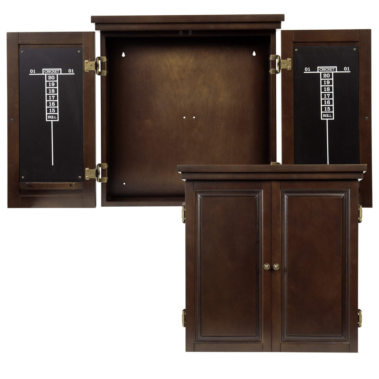 American Legend Traditional Dartboard Cabinet, brown American Legend