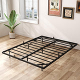 Gadroad Floating Bed Frame Queen Size with LED Lights & Charging Station, Platform Bed with Metal Slats Support, Heavy Duty Mattress Foundation/No Box Spring Needed/Noise Free/Easy Assembly (Queen) Gadroad