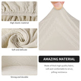 SearchI Waterproof Club Chair Slipcover Stretch Barrel Chair Covers Jacquard Tub Chair Slipcovers Spandex Armchair Sofa Cover Removable Couch Furniture Protector Arm Chair Cover for Living Room（Beige） SearchI