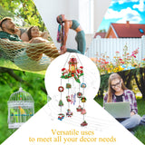 Ginfonr Wind Chimes Diamond Art Kit for Adults, 3D Suncatchers Christmas DIY Craft Kit with Crystal Pendant Hanging Ornaments, Acrylic Windcatcher for Patio, Backyard, Indoor & Outdoor Decor Ginfonr