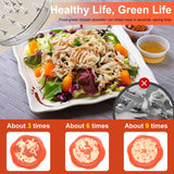 SURETIVIAN Chicken Shredder Large Chicken Breast Shredder Tool Twist with Brush&Fork, Visible Meat Shredder Machine, Anti-Slip Strip, Ergonomic Handle, BPA Free, Suitable for Pork Beef Chicken(Orange) SURETIVIAN