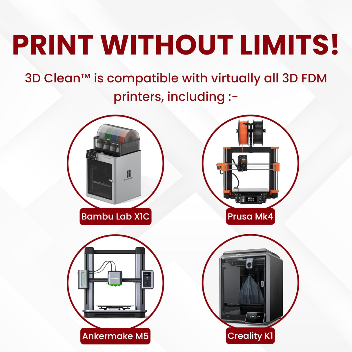 3D Fuel 3D Clean Printer Nozzle Cleaning Filament, Made in USA | 50 Sticks 1.75mm +/- 0.03mm 3D-FUEL FUELING YOUR CREATIVITY