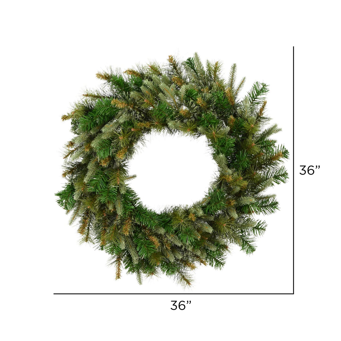 Vickerman 36" Unlit Cashmere Wreath