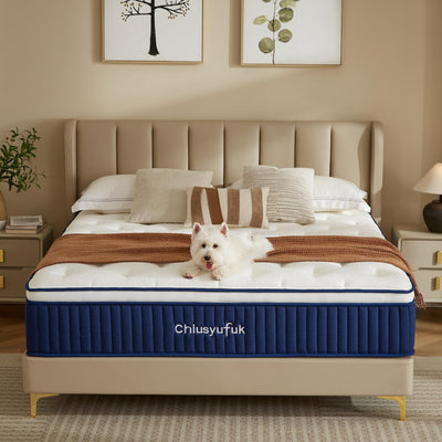 Chiusyufuk Twin Mattress,10 inch Twin Size Mattress,Hybrid mattresses,Single,Gel Memory Foam Individually Wrapped Pocket Coils Innerspring Pressure Relief,Soft,CertiPUR-US Certified,Fiberglass-Free,