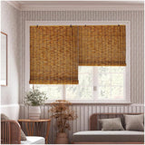 Bamboo Blinds for Interior Windows, Cordless Blackout Roller Shade Privacy Partition Natural Roll-up Reed Shades Retro Outdoor Bamboo Curtain 20 34 38 42 48 50 52 58 60 66 68 70 72 76in(32in x 64in(W KAKVSRBPER