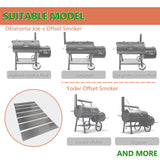 Heavy Duty Steel Charcoal Offset Smoker Tuning Plates, Heat Deflector Tuning - 7-Pack, Great Accessories for Oklahoma-Joe Highland Offset Smoker and More Pumdut