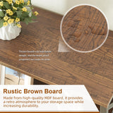 HOMBAZAAR 6 Tier Bookshelf, 65.8 Inch Tall Rustic Bookshelf with Metal Frame, Industrial Heavy Duty Bookshelves and Bookcases, Open Book Shelf for Office, Living Room and Library, Brown HOMBAZAAR