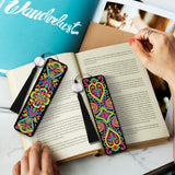 geesfayan 8 Pcs Diamond Art Bookmarks Kits for Adults with Tassel, 5D DIY Book Marks Dimond Art Paintings Gem Art,Diamond Painting Bookmarks for Book Lovers(Mandala) geesfayan