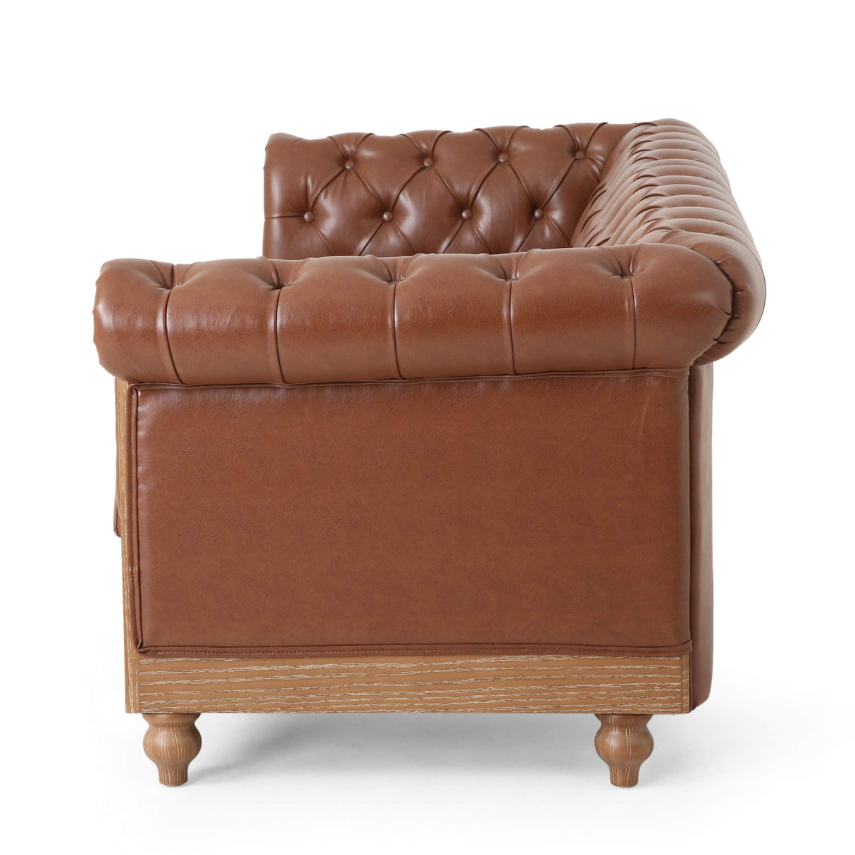Christopher Knight Home Castalia Sofas, Cognac Brown + Natural Christopher Knight Home