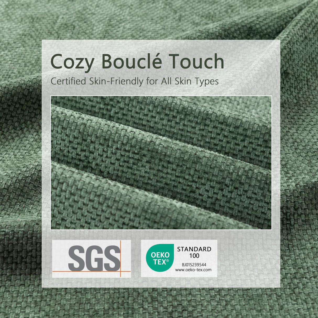 Dowinx 107'' Modular Sectional Sofa Couch with Chaise, No Assembly Required, Modern Woven-Textured Upholstery, Convertible L-Shaped Design for Living Room – Forest Green Dowinx