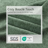 Dowinx 107'' Modular Sectional Sofa Couch with Chaise, No Assembly Required, Modern Woven-Textured Upholstery, Convertible L-Shaped Design for Living Room – Forest Green Dowinx