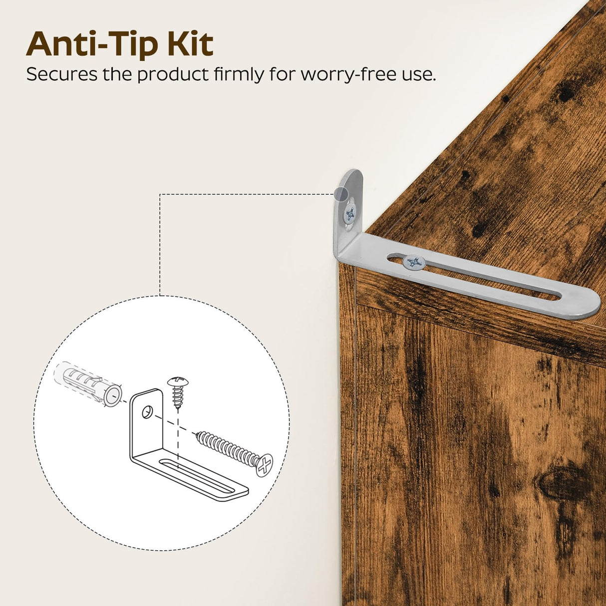 YATINEY Tall Bookcase and Bookshelf, 6-Tier Bookcase with Storage, 63" Wooden Bookshelf, Farmhouse Freestanding Display Storage Shelves for Home Office, Living Room, Rustic Brown SJ09BR YATINEY