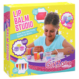 GirlZone Lip Balm Making Kit, 25-Piece Makeup and Lip Gloss Set with Glitters, Stickers & More, Fabulous Girls Toys Age 8 & Great Gift Idea for Kids GirlZone