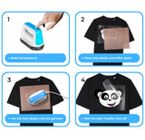 VViViD Compact Heat Press Machine for HTV Projects, DIY T-Shirts, Clothes, Portable, Lightweight VViViD