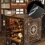 MiniCity Book Nook Kit, DIY Miniature Dollhouse Booknook Kit with Led Light and Dust Cover (Beyond Library Max) MiniCity