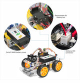 OSOYOO Robot Car Starter Kit for Arduino | STEM Remote Controlled App Educational Motorized Robotics for Building Programming Learning How to Code | IOT Mechanical DIY Coding for Teens Adults OSOYOO