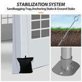 Raysfung 13 x 20Ft Heavy Duty Carport, Portable Garage Shelter Outdoor Wedding Tent with Removable Sidewalls Event Shelters Canopy for Party Raysfung