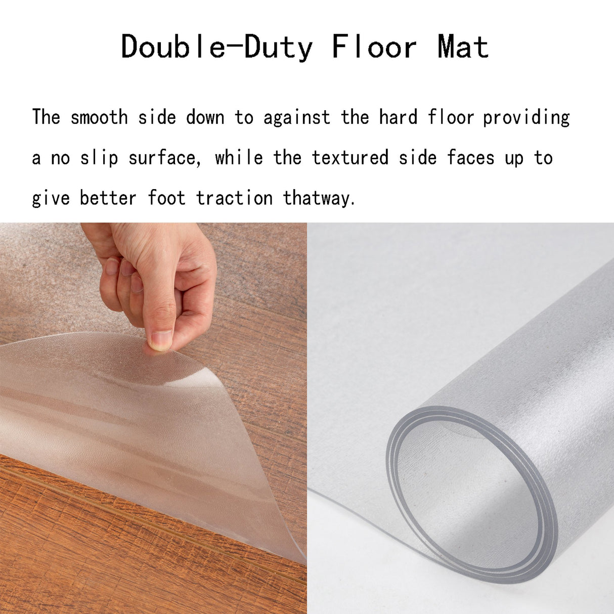Office Chair Mat for Hard Wood Floors 36"x47" Heavy Duty Floor Protector Easy Clean MammyGol