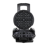 West Bend Belgian Waffle Maker, Makes 7-Inch Waffles, 180-Degree Flip with PTFE-Free Non-Stick Plates, Vertical Storage and Non-Skid Rubber Feet, 1000-Watts, Black West Bend