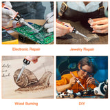 80W Portable Soldering Iron Kit, Upgraded LCD Display Soldering Iron, Adjustable Temperature Welding Tool, Soldering Gun with Fast Heating Ceramic Thermostat Design KLARYTYMA