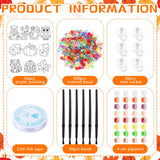 Beeveer 30 Sets Fall Animals Suncatchers Art Kits DIY Thanksgiving Squirrels Owl Suncatcher Crafts Paint Your Own Window Ornaments for Boys Girls Autumn Classroom School Activity Party Favor Beeveer