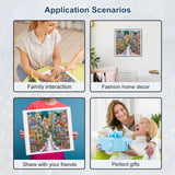 Stalente Diamond Painting Kits for Adults City House, 5D Special Shape Diamond Art Kits for Beginners, Crystal Rhinestones Diamond Painting for Home Wall Decoration Gift 12×12inch, Street Landscape Stalente