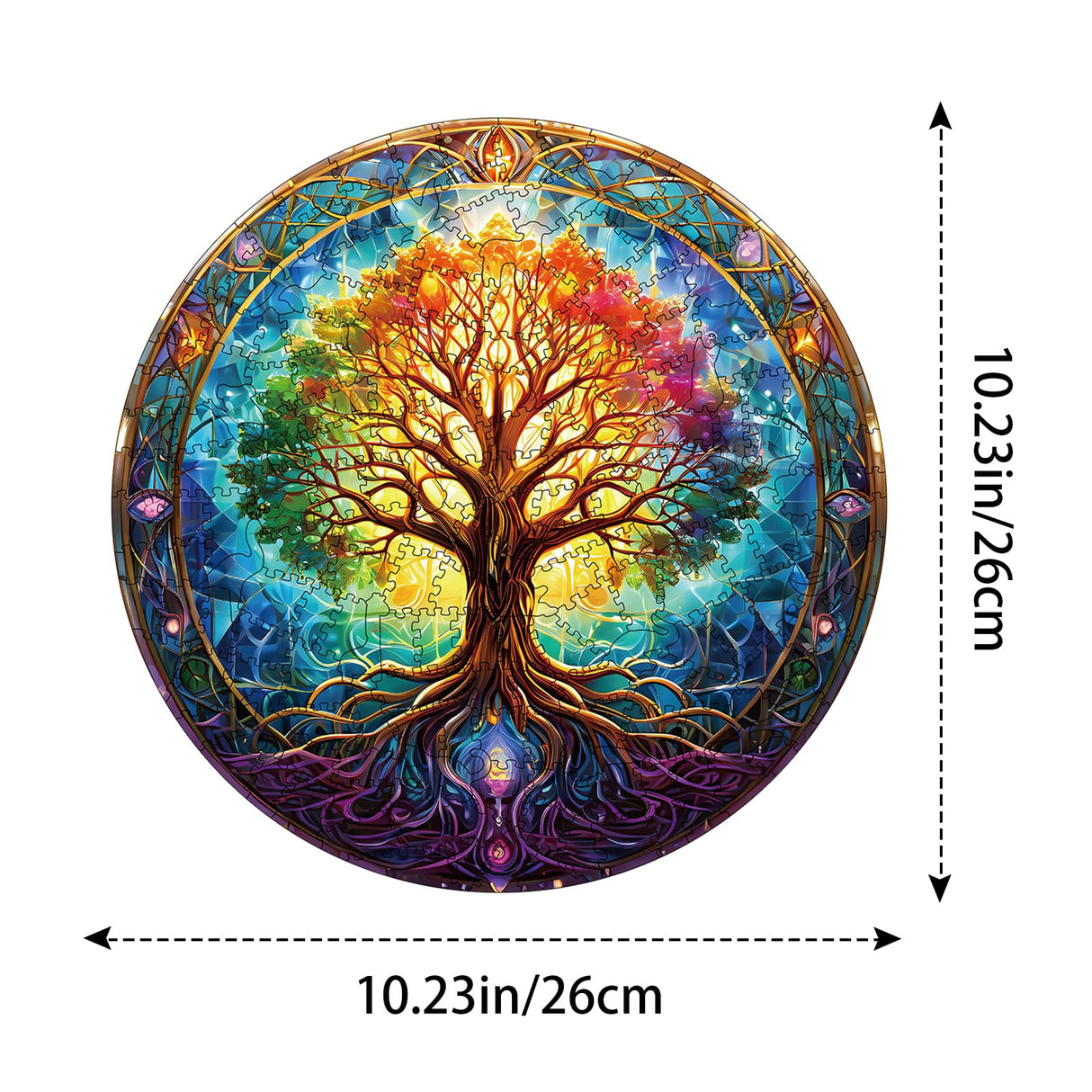 Wooden Puzzles for Adults, 200 Pieces Tree of Life Puzzle Uniquely Irregular Animal Shaped Wooden Jigsaw Puzzles, Creative Gift for Teenagers and Adults WHJSG