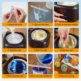 Yayena Candle Making Kit for Adults, Candle Making Supplies with Digital Soy Wax Melt Warmer, Premium DIY Starter Making Supply Perfect as Home Decorations Yayena