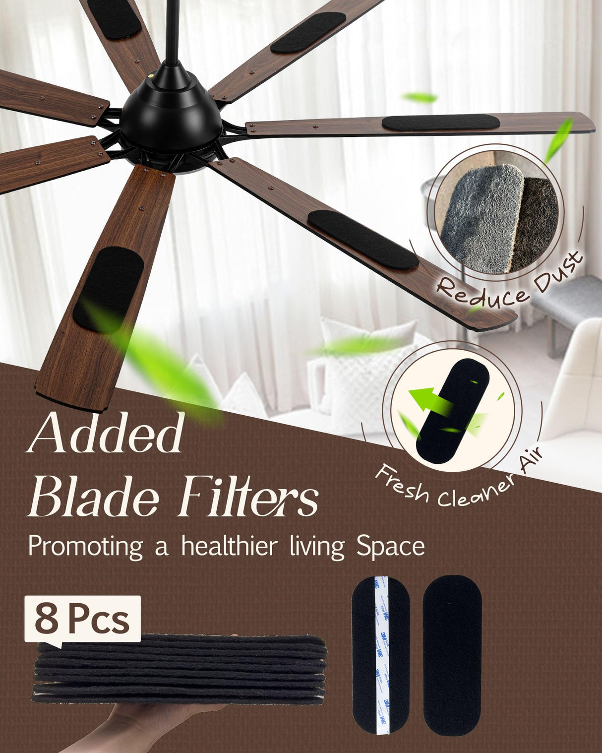 Maxslak 72" Large Smart Ceiling Fan with Light Remote Control via WIFI Alexa,6-Speeds Quiet DC Motor,Dimmable,Indoor Outdoor Black ceiling fan for Living Room,Patio,Dual Finish 7 Blades Maxslak