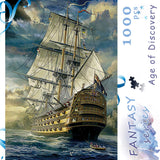 Ingooood- Jigsaw Puzzles 1000 Pieces for Adult- Fantasy Series- Age of Discovery_IG-0398 Entertainment Wooden Puzzles Toys Ingooood
