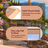 Old Canal Puzzle Board, 1000 Pieces Puzzles Table with Adjustable Tilt Stand, Wooden Jigsaw Puzzle Tables, Portable Puzzle Storage Boards with Non-Slip Felt Tabletop for Adults Old Canal