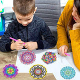 Benvo 8 Pcs Diamond Painting Coasters Kit Mandala Cup Coasters DIY Diamond Art Kits with Diamond Painting Pens, Holders, Cork Base for Beginners Adults and Kids Art Craft Supplies Gift (Mandala B) Benvo