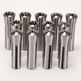 MACHALLY Precision R8 Collet Set, 13pcs, 1/8" to 7/8" Carbon Steel, Mill Collet Set, 0.0006" TIR, 7/16"-20 Thread, for Milling & Mill Chuck Holder MACHALLY