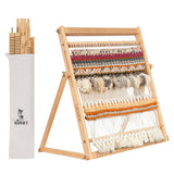 Olikraft Weaving Loom for Kids & Adults with Adjustable Stand - Wooden Loom. Weaving Kit. Telar. (Large) Olikraft